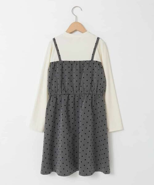 a.v.v / アー・ヴェ・ヴェ ロング・マキシ丈ワンピース | [120-160]フロッキードットプリントドッキングワンピース | 詳細4