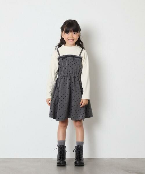 a.v.v / アー・ヴェ・ヴェ ロング・マキシ丈ワンピース | [120-160]フロッキードットプリントドッキングワンピース | 詳細7