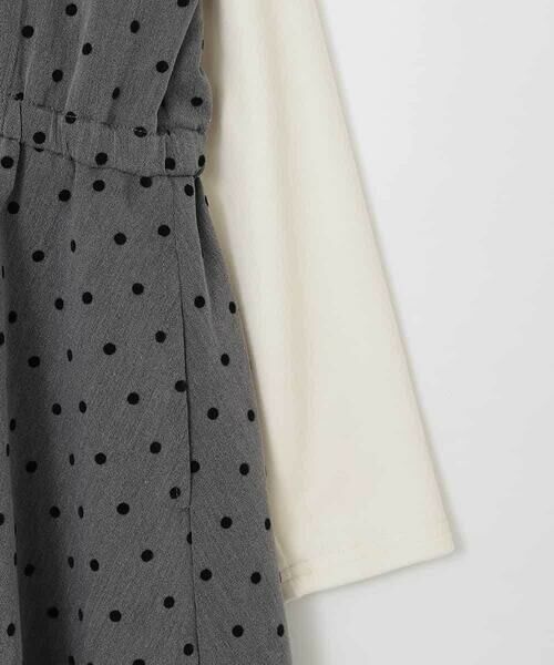 a.v.v / アー・ヴェ・ヴェ ロング・マキシ丈ワンピース | [120-160]フロッキードットプリントドッキングワンピース | 詳細8