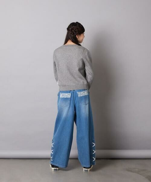 a.v.v / アー・ヴェ・ヴェ ニット・セーター | [120-160]【肌触りの良いもっちり素材/フェザーヤーンリボン/クロップド丈】リボンジャガードニット | 詳細28