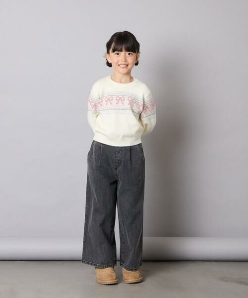 a.v.v / アー・ヴェ・ヴェ ニット・セーター | [120-160]【おうちで洗える】ふわもちノルディックニット | 詳細13