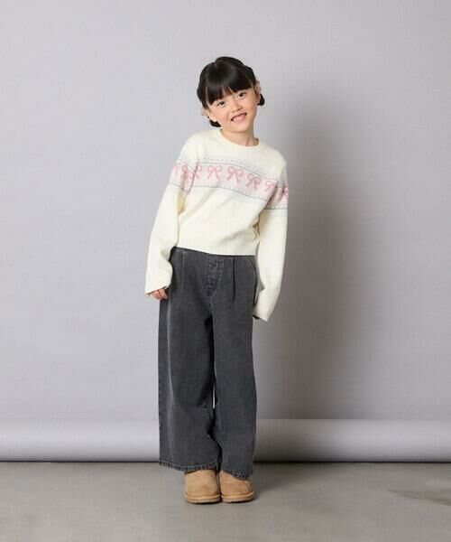 a.v.v / アー・ヴェ・ヴェ ニット・セーター | [120-160]【おうちで洗える】ふわもちノルディックニット | 詳細14