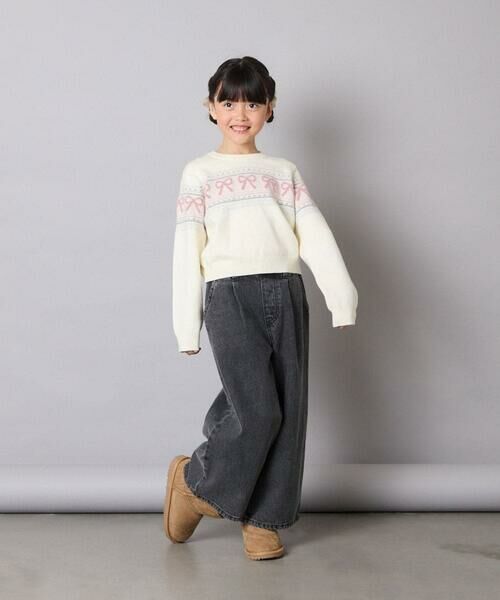 a.v.v / アー・ヴェ・ヴェ ニット・セーター | [120-160]【おうちで洗える】ふわもちノルディックニット | 詳細15
