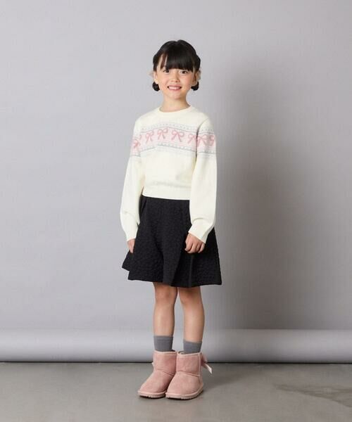 a.v.v / アー・ヴェ・ヴェ ニット・セーター | [120-160]【おうちで洗える】ふわもちノルディックニット | 詳細5