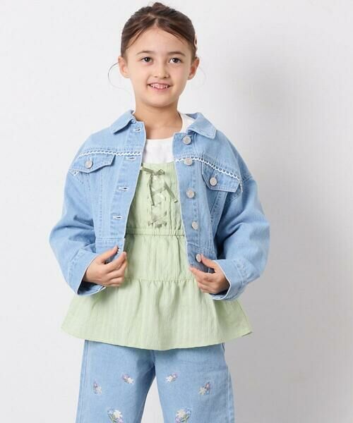 a.v.v / アー・ヴェ・ヴェ Gジャン・デニムジャケット | [120-160]レースGジャン | 詳細1