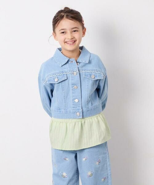 a.v.v / アー・ヴェ・ヴェ Gジャン・デニムジャケット | [120-160]レースGジャン | 詳細2