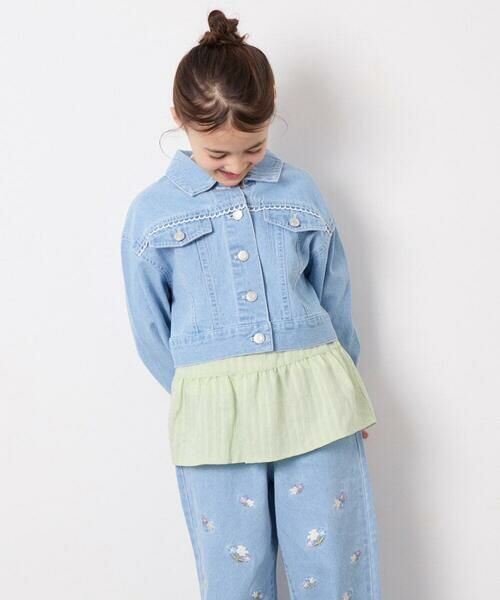 a.v.v / アー・ヴェ・ヴェ Gジャン・デニムジャケット | [120-160]レースGジャン | 詳細3