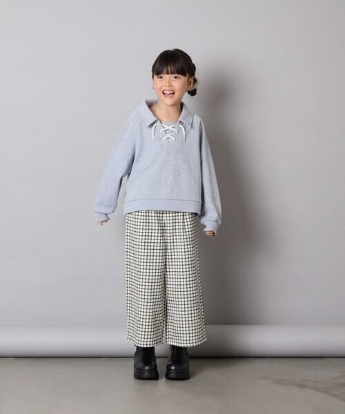 a.v.v / アー・ヴェ・ヴェ カットソー | [120-160]衿付きレースアップトレーナー | 詳細15