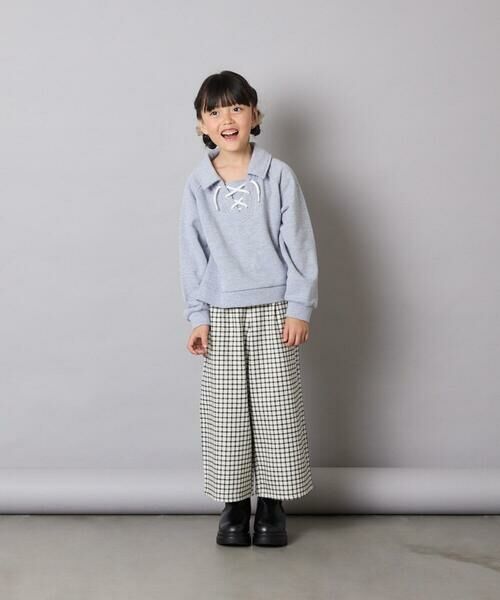 a.v.v / アー・ヴェ・ヴェ カットソー | [120-160]衿付きレースアップトレーナー | 詳細16