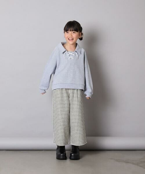 a.v.v / アー・ヴェ・ヴェ カットソー | [120-160]衿付きレースアップトレーナー | 詳細22