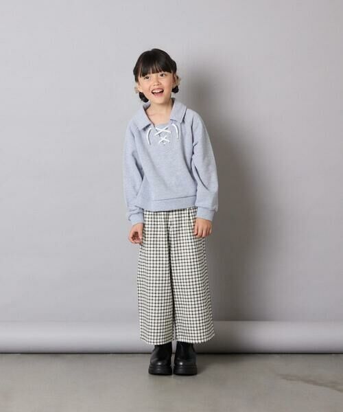 a.v.v / アー・ヴェ・ヴェ カットソー | [120-160]衿付きレースアップトレーナー | 詳細23