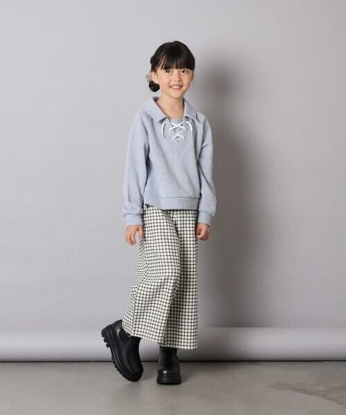 a.v.v / アー・ヴェ・ヴェ カットソー | [120-160]衿付きレースアップトレーナー | 詳細24