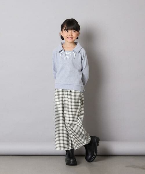 a.v.v / アー・ヴェ・ヴェ カットソー | [120-160]衿付きレースアップトレーナー | 詳細25