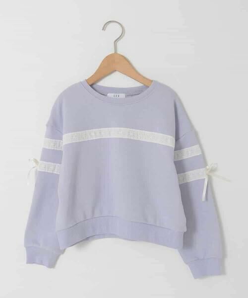 a.v.v / アー・ヴェ・ヴェ カットソー | [120-160]【おうちで洗える】レーステープカラートレーナー | 詳細7