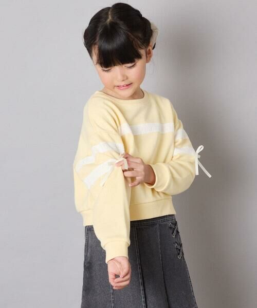 a.v.v / アー・ヴェ・ヴェ カットソー | [120-160]【おうちで洗える】レーステープカラートレーナー | 詳細21