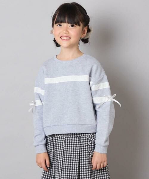 a.v.v / アー・ヴェ・ヴェ カットソー | [120-160]【おうちで洗える】レーステープカラートレーナー | 詳細8