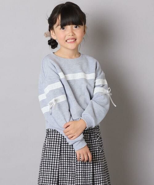 a.v.v / アー・ヴェ・ヴェ カットソー | [120-160]【おうちで洗える】レーステープカラートレーナー | 詳細9