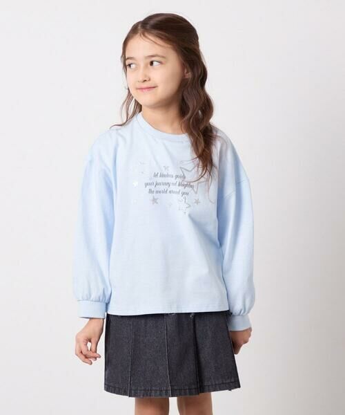 a.v.v / アー・ヴェ・ヴェ カットソー | [120-160]ロゴアソートロンT（ライトブルー）