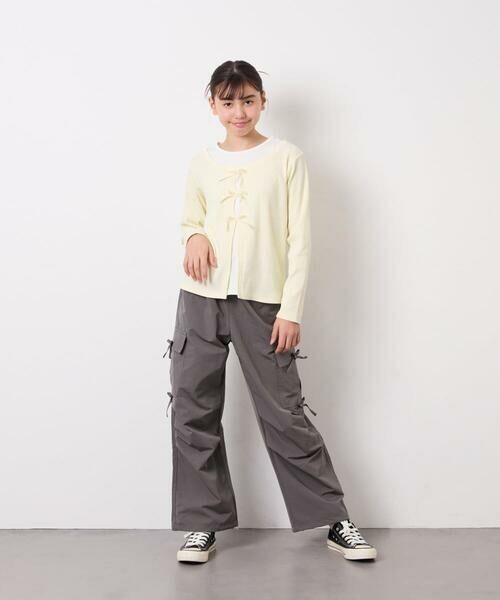 a.v.v / アー・ヴェ・ヴェ カットソー | [140-160]レイヤード風テレコカットソー | 詳細3