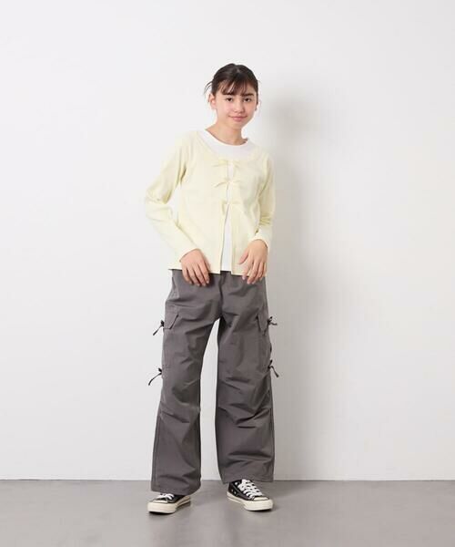 a.v.v / アー・ヴェ・ヴェ カットソー | [140-160]レイヤード風テレコカットソー | 詳細4