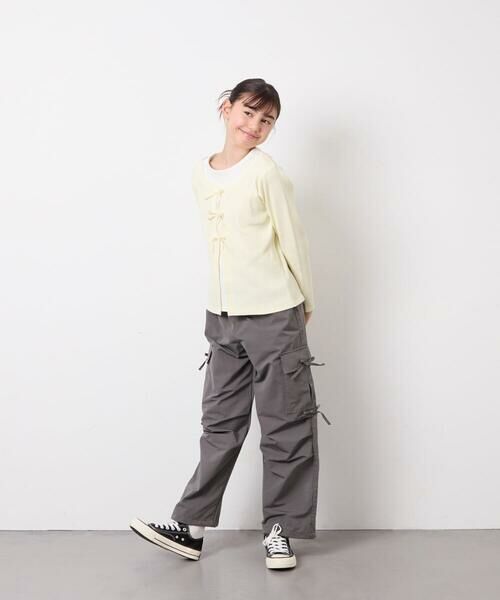 a.v.v / アー・ヴェ・ヴェ カットソー | [140-160]レイヤード風テレコカットソー | 詳細8