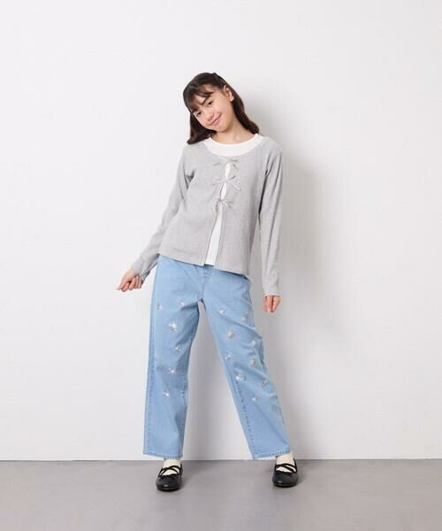 a.v.v / アー・ヴェ・ヴェ カットソー | [140-160]レイヤード風テレコカットソー | 詳細12