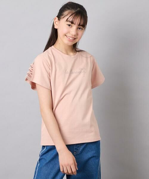 a.v.v / アー・ヴェ・ヴェ カットソー | [120-160]レースアップスリーブTシャツ | 詳細3