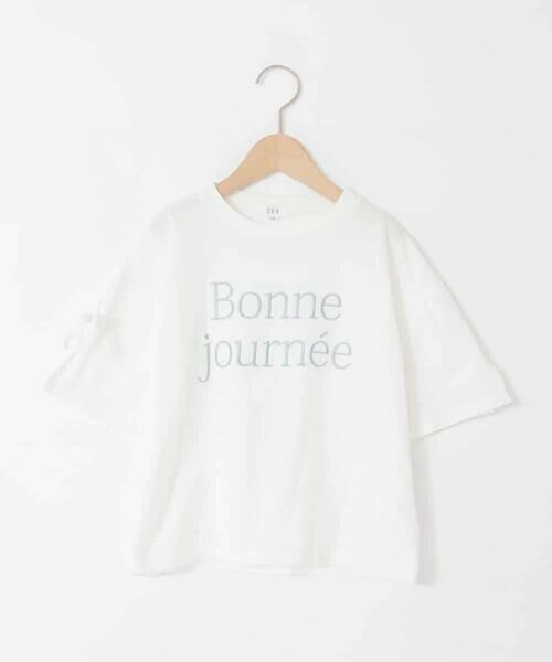 a.v.v / アー・ヴェ・ヴェ カットソー | [120-160]袖スリットロゴTシャツ | 詳細9