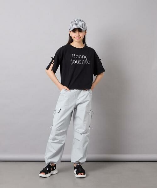 a.v.v / アー・ヴェ・ヴェ カットソー | [120-160]袖スリットロゴTシャツ | 詳細29