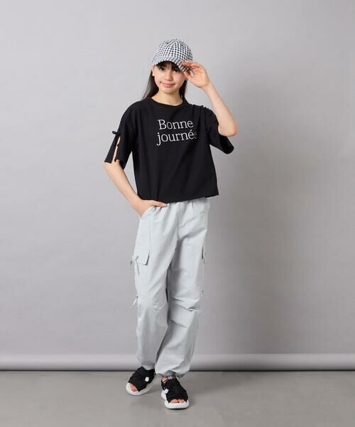 a.v.v / アー・ヴェ・ヴェ カットソー | [120-160]袖スリットロゴTシャツ | 詳細30