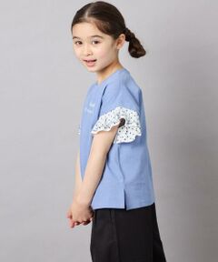 a.v.v / アー・ヴェ・ヴェ カットソー | [110-160]【WEB限定】ドットチュール袖Tシャツ