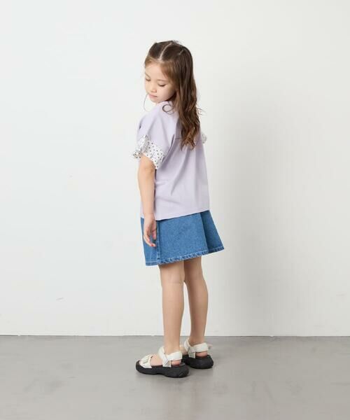 a.v.v / アー・ヴェ・ヴェ カットソー | [110-160]【WEB限定】ドットチュール袖Tシャツ | 詳細15