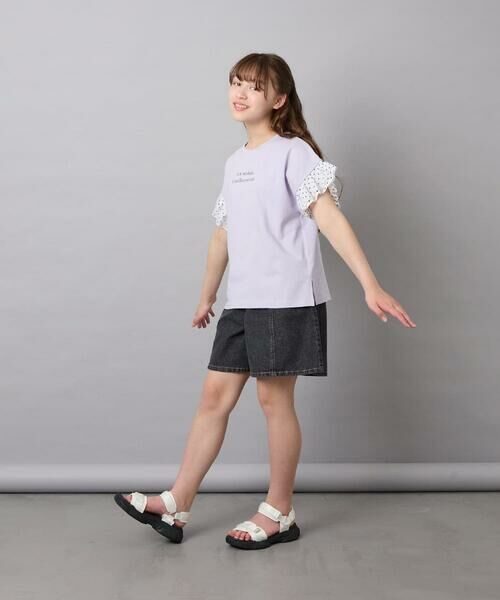 a.v.v / アー・ヴェ・ヴェ カットソー | [110-160]【WEB限定】ドットチュール袖Tシャツ | 詳細21