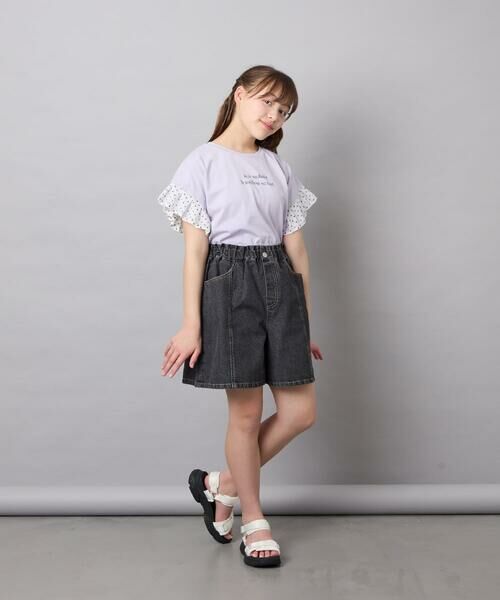 a.v.v / アー・ヴェ・ヴェ カットソー | [110-160]【WEB限定】ドットチュール袖Tシャツ | 詳細27