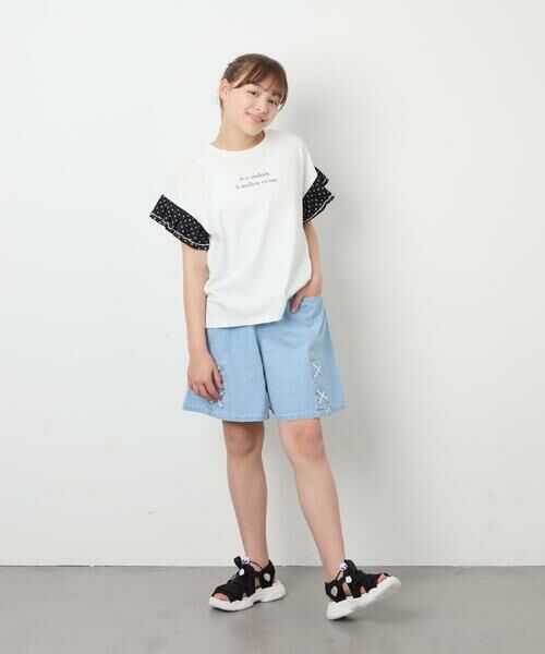 a.v.v / アー・ヴェ・ヴェ カットソー | [110-160]【WEB限定】ドットチュール袖Tシャツ | 詳細30