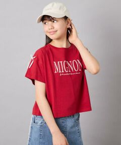 a.v.v / アー・ヴェ・ヴェ カットソー | [120-160]【WEB限定】リボンロゴプリントTシャツ