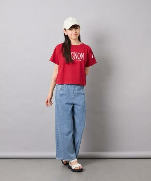 a.v.v / アー・ヴェ・ヴェ カットソー | [120-160]【WEB限定】リボンロゴプリントTシャツ | 詳細10