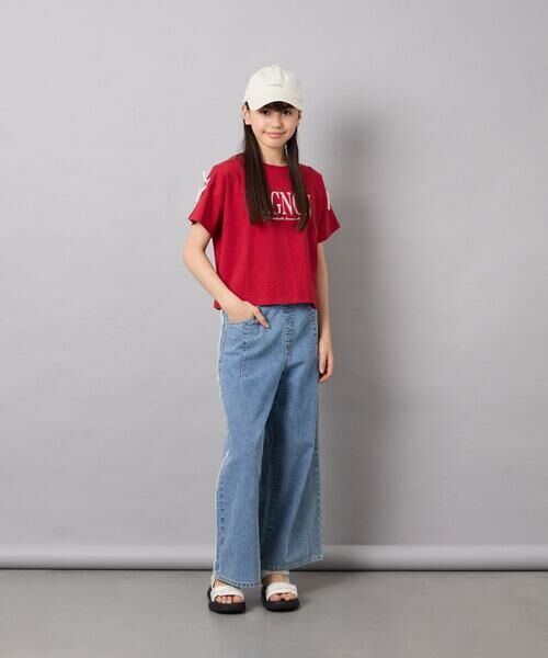 a.v.v / アー・ヴェ・ヴェ カットソー | [120-160]【WEB限定】リボンロゴプリントTシャツ | 詳細5