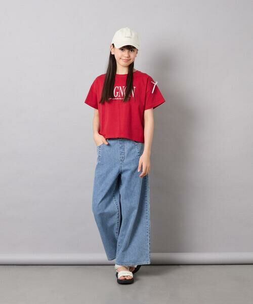 a.v.v / アー・ヴェ・ヴェ カットソー | [120-160]【WEB限定】リボンロゴプリントTシャツ | 詳細6