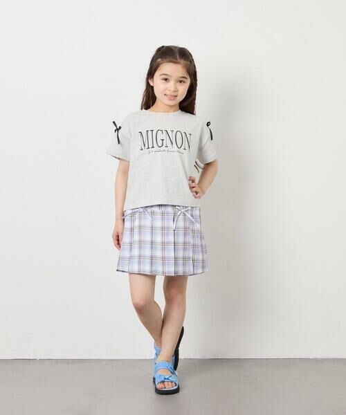 a.v.v / アー・ヴェ・ヴェ カットソー | [120-160]【WEB限定】リボンロゴプリントTシャツ | 詳細17