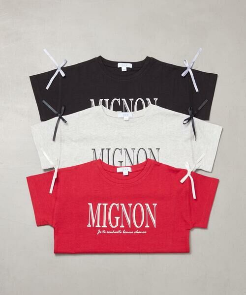 a.v.v / アー・ヴェ・ヴェ カットソー | [120-160]【WEB限定】リボンロゴプリントTシャツ | 詳細21