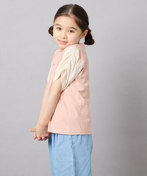 a.v.v / アー・ヴェ・ヴェ カットソー | [110-160]【WEB限定】シアーギンガムスリーブTシャツ | 詳細3