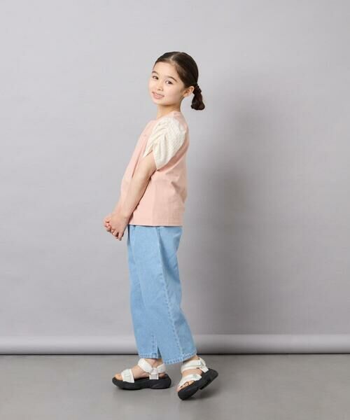 a.v.v / アー・ヴェ・ヴェ カットソー | [110-160]【WEB限定】シアーギンガムスリーブTシャツ | 詳細6