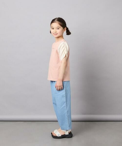 a.v.v / アー・ヴェ・ヴェ カットソー | [110-160]【WEB限定】シアーギンガムスリーブTシャツ | 詳細9
