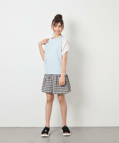 a.v.v / アー・ヴェ・ヴェ カットソー | [110-160]【WEB限定】シアーギンガムスリーブTシャツ | 詳細21