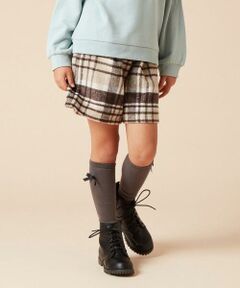 a.v.v / アー・ヴェ・ヴェ その他パンツ | [100-160]シャギーチェックショートパンツ