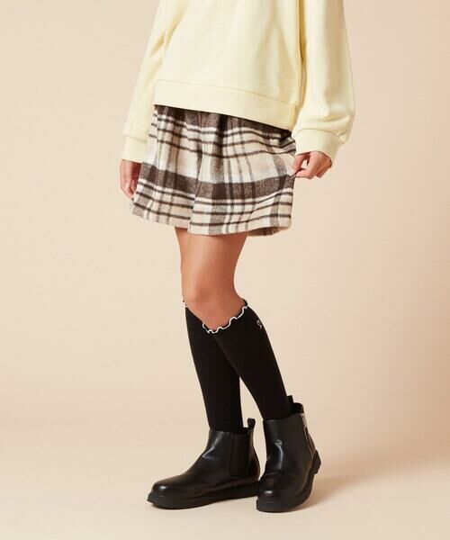 a.v.v / アー・ヴェ・ヴェ その他パンツ | [100-160]シャギーチェックショートパンツ | 詳細4
