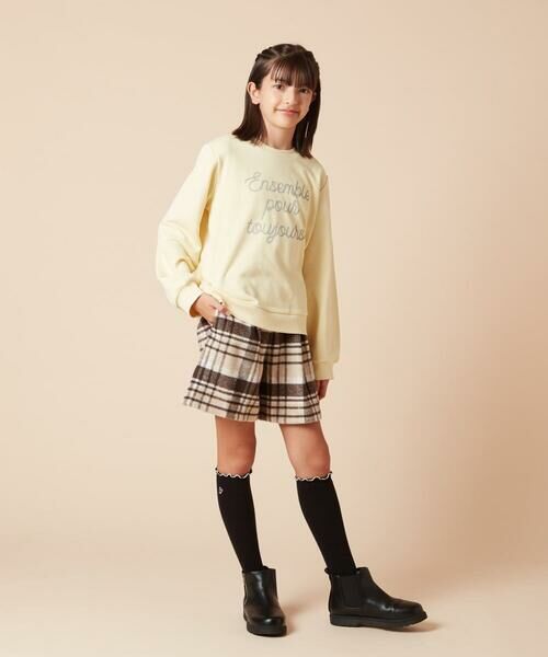 a.v.v / アー・ヴェ・ヴェ その他パンツ | [100-160]シャギーチェックショートパンツ | 詳細8