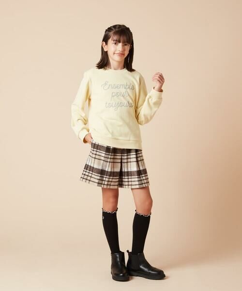 a.v.v / アー・ヴェ・ヴェ その他パンツ | [100-160]シャギーチェックショートパンツ | 詳細9