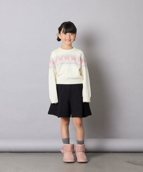 a.v.v / アー・ヴェ・ヴェ その他パンツ | [120-160]ふくれジャガードキュロット | 詳細11